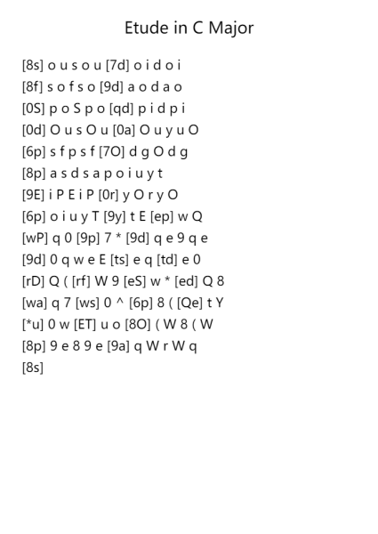 Etude in C Major