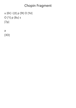Chopin Fragment