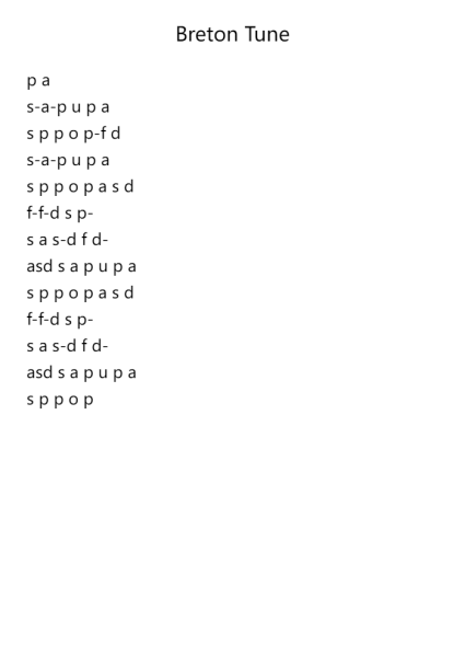 Breton Tune