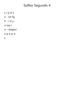 Solfeo Segundo 4