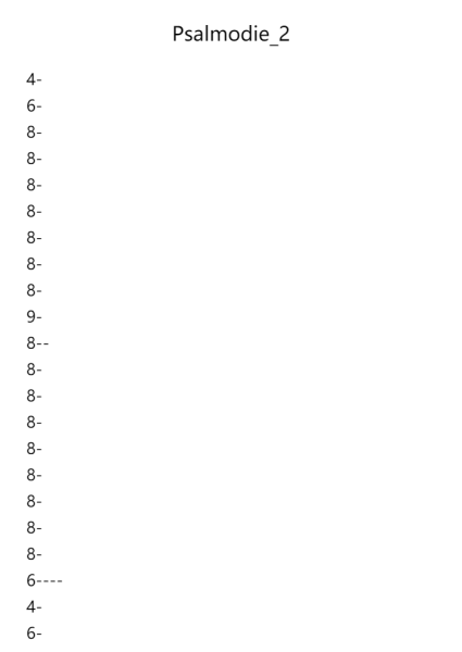 Psalmodie 2