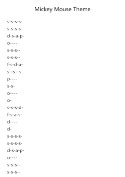 Mickey Mouse Theme