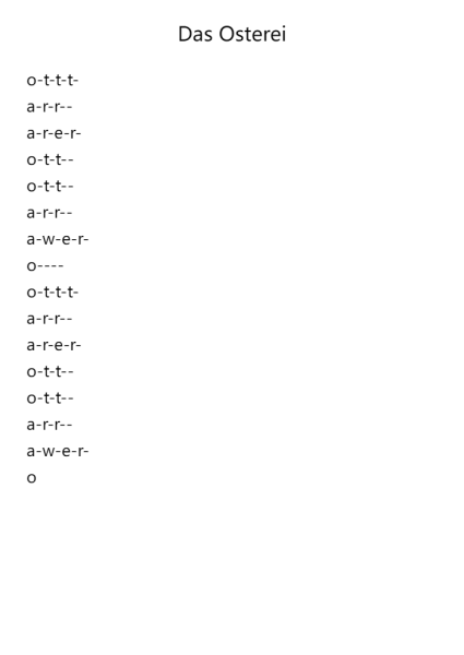 Das Osterei