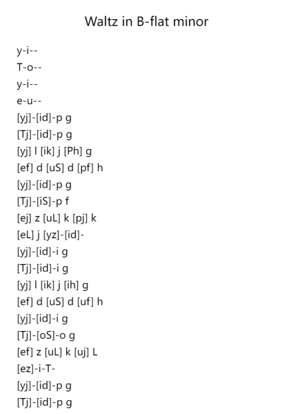 Waltz in B-flat Minor