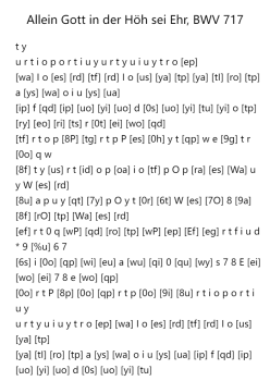 Allein Gott in der Höh sei Ehr, BWV 717