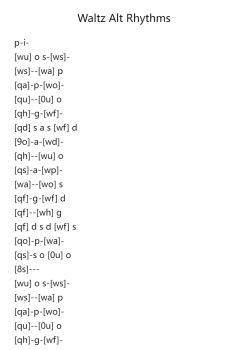 Waltz in the Alternate Rhythms