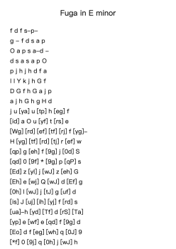 Fuga in E minor