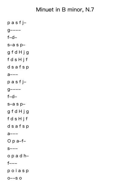 Minuet in B minor, BWV Anh. 115