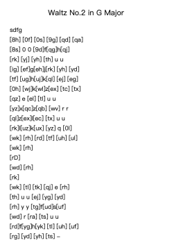 Waltz No.2 in G Major, Op.2