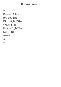 Els Instruments