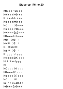 Etude Op. 176 No. 20