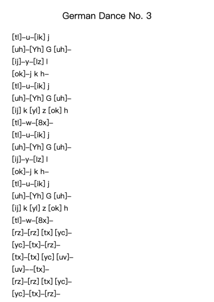 German Dance No. 3