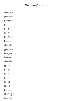 Captives' Hymn