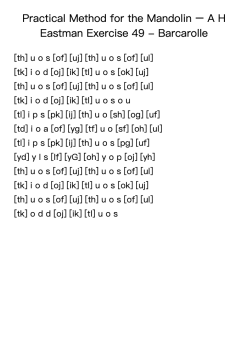 Practical Method for the Mandolin Exercise 49 - Barcarolle