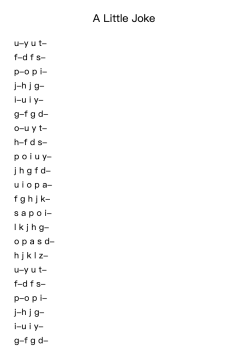 24 Pieces for Children, Op. 39: No. 9 - A Little Joke