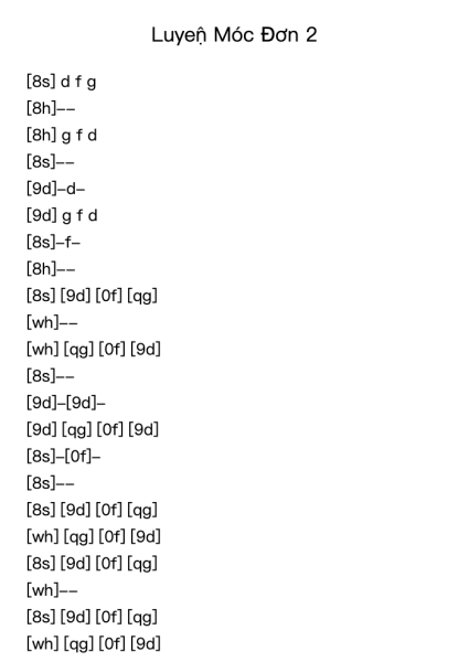 Luyện Móc Đơn 2