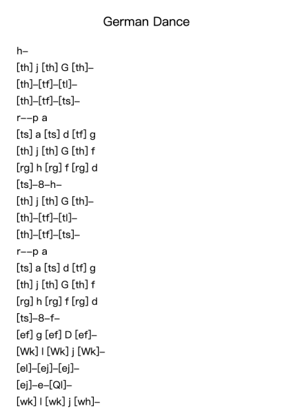 German Dance, K. 605
