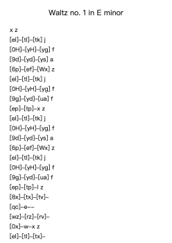 Waltz No. 1 in E Minor, B. 56