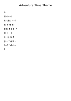 Adventure Time Theme
