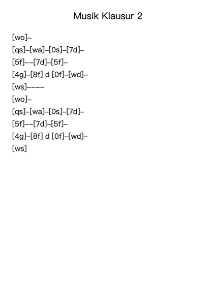 Musik Klausur 2