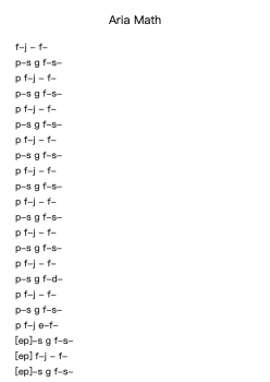 Aria Math