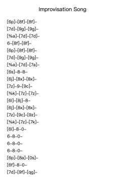 Improvisation Song