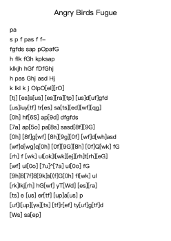 Angry Birds Fugue