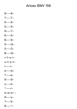 Arioso from Cantata BWV 156