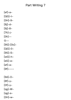 Part Writing 7