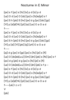Nocturne in E Minor