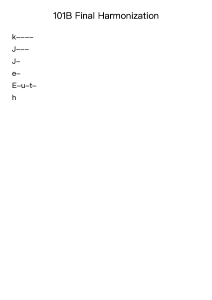 101B Final Harmonization