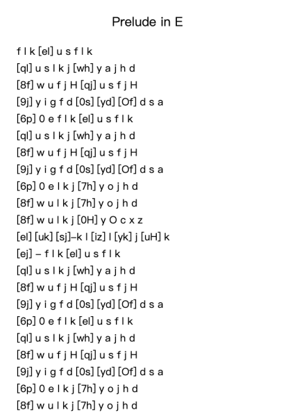 Prelude in E Minor, Op. 28, No. 4