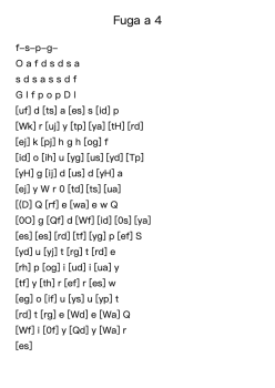 Fuga a 4