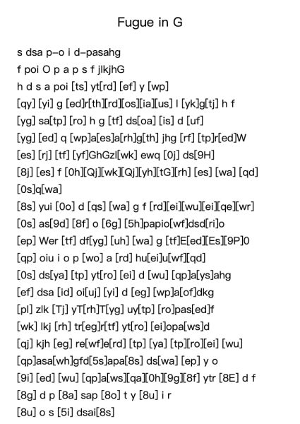 Fugue in G