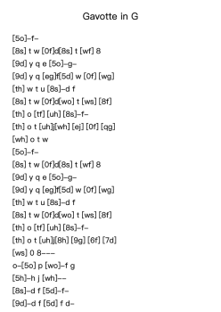 Gavotte in G
