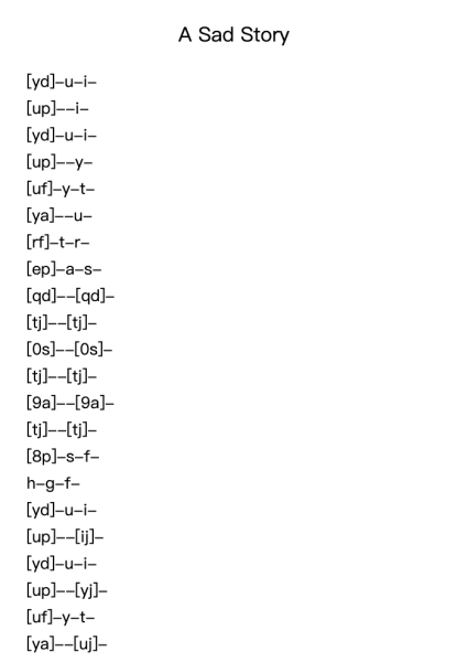 24 Pieces for Children, Op. 39: No. 16, A Sad Story