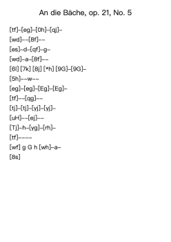 An die Bäche, Op. 21, No. 5