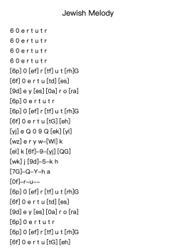Jewish Melody