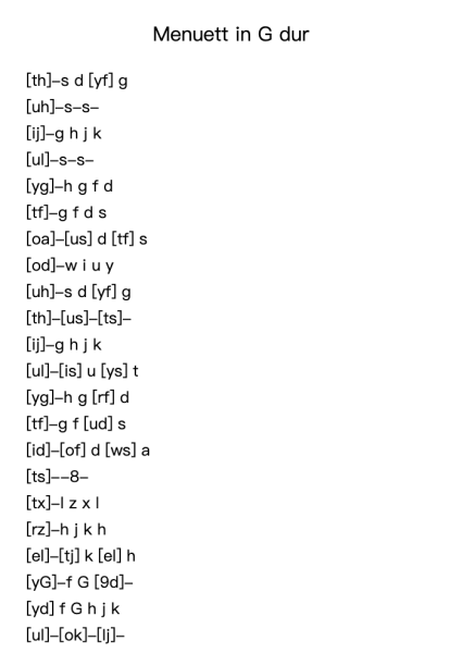 Menuett in G Major, BWV Anh. 114