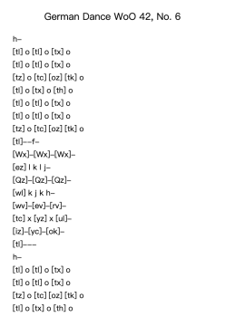 German Dance WoO 42, No. 6