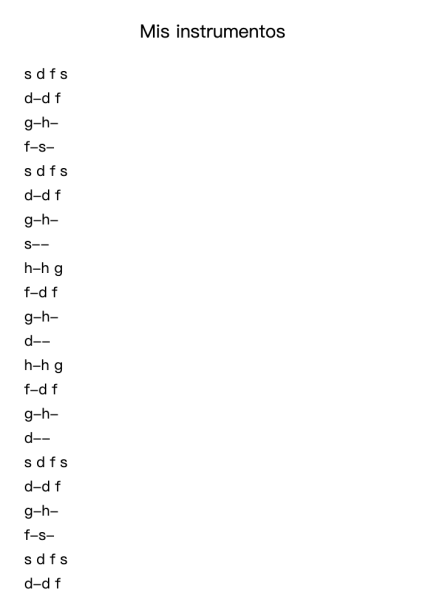 Mis instrumentos
