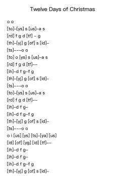 Twelve Days of Christmas