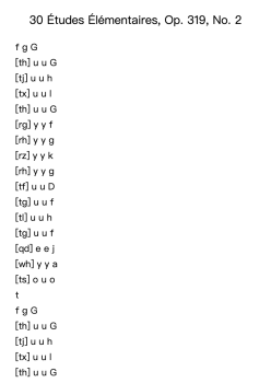 30 Études Élémentaires, Op. 319, No. 2