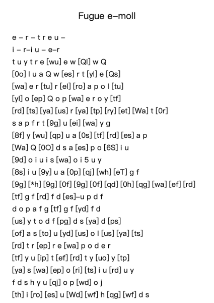 Fugue in E Minor