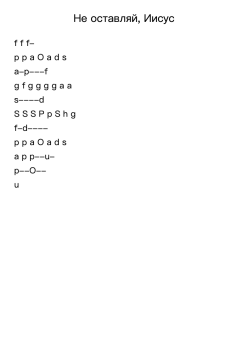 Не оставляй, Иисус