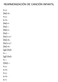REARMONIZACIÓN DE CANCIÓN INFANTIL