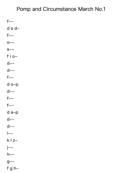 Pomp and Circumstance March No. 1 in D Major, Op. 39, No. 1