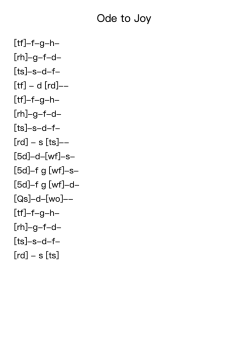 Ode to Joy (Easy variation)