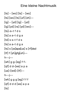 Eine Kleine Nachtmusik, K. 525
