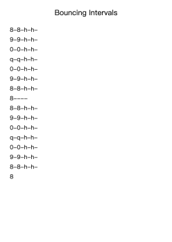 Bouncing Intervals